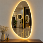 Irregular Shape LED Mirror - Size 24 x 48 inches