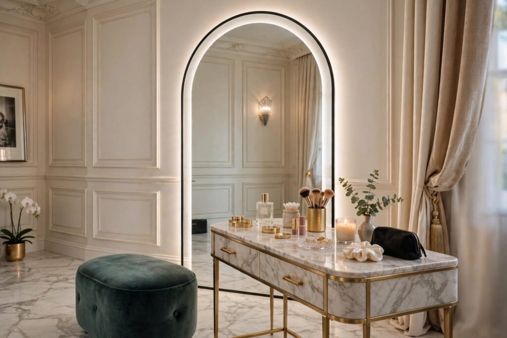 Arched LED Vanity Mirror - DubaiGlass.pk
