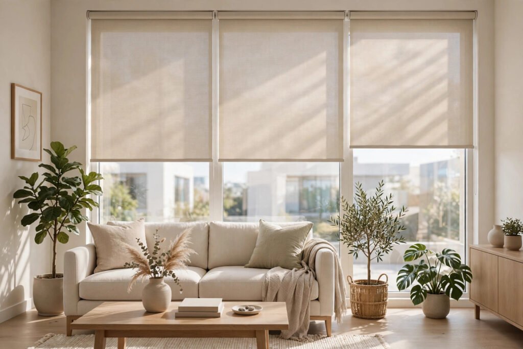Plain Roller Blind - DubaiGlass.pk