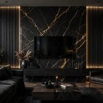 Premium TV Feature Wall - DubaiGlass.pk